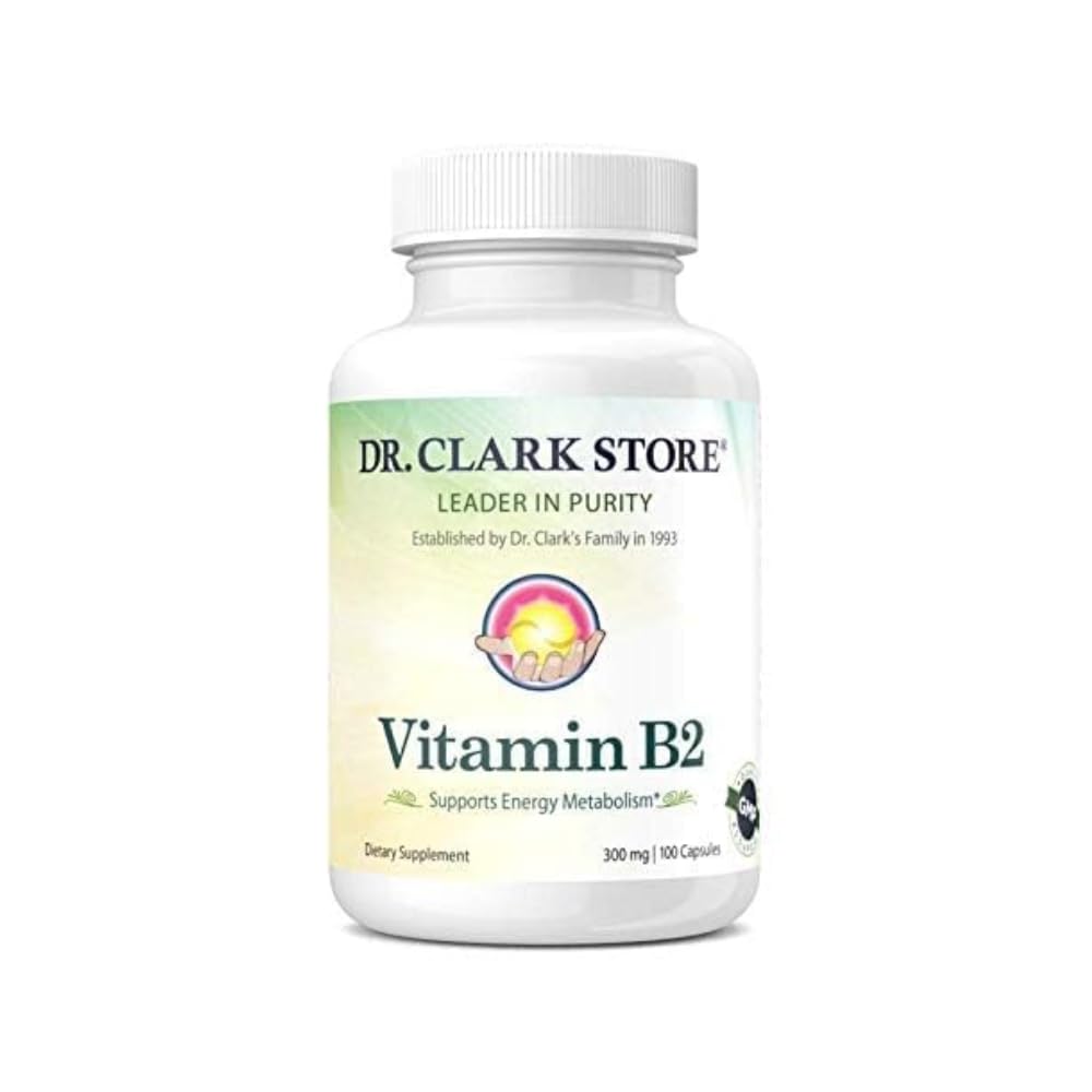 Clark Vitamin B2 συμπλήρωμα, 300mg, 100 Ζελατίνες κάψουλες