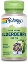 SOLARAY Elderberry Berry & Flower 450mg | Support for General Wellbeing During Cold Months | with Flavonoids & Phenolic Compounds | Non-GMO | 100ct