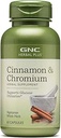 GNC Herbal Plus Cinnamon & Chromium συμπλήρωμα, χορτοφάγοι, υποστηρίζει τη χρήση γλυκόζης, 30 εξυπηρετούν