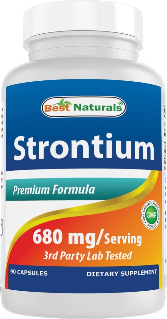 Best Naturals Strontium Bone Building Formula 680mg/serving 90 Κάψουλες