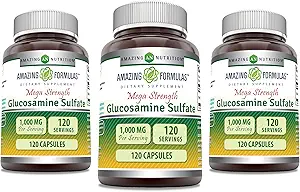 Amazing Formulas Glucosamine Sulfate 1000 mg Συμπληρώματα καψακίων 