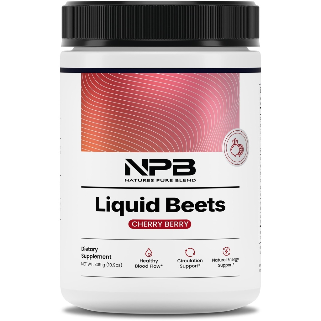 Pure Blend οργανική σκόνη ρίζας τεύτλων της φύσης – Nitric Oxide Booster L-αργινίνη – Liquid Beets for Blood Flow Circulation & Energy – Pre-Workout Endurance Support – 8.000 MG