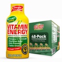Vitamin Energy B12 11,000% Extra Strength Energy Shot Mango 48 Pack, 260mg Φυσική καφεΐνη, B12 & B6, Nootropic Focus, Vitality, Zero Sugar, Gluten-Free, Vegan, Kosher, 1.93 fl oz