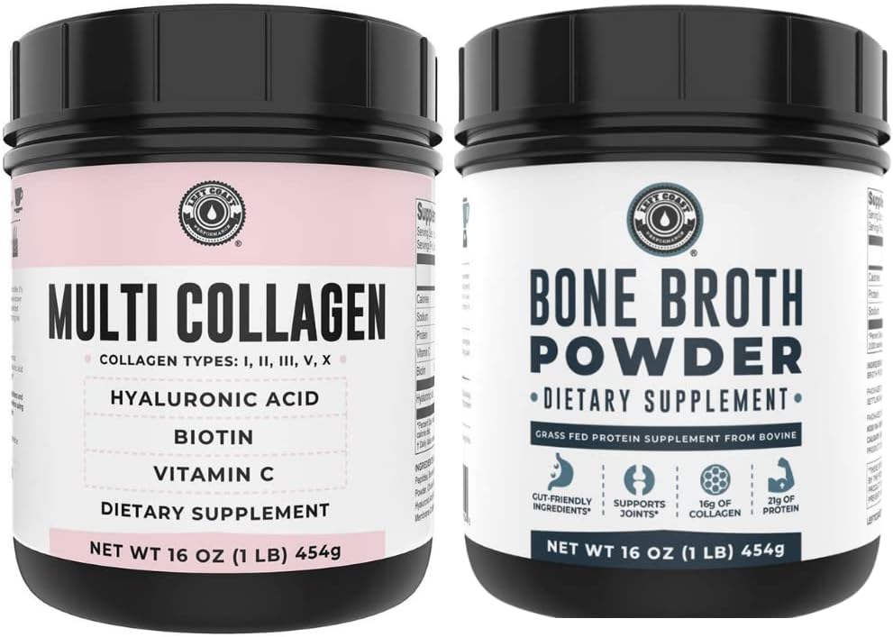 Left Coast Performance Pure Broth των οστών και πολλαπλή σκόνη κολλαγόνου για την υποστήριξη κοινών, μαλλιών, δέρματος και νυχιών