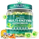 Digestive Enzymes Gummies for Women & Men, Multi-Enzymes with 90Billion CFU Probiotics and Prebiotics & Postbiotic, Vegetable & Fruit Fiber Blend, Super Enzymes for Digestive & Gut Health,Immune,60Cts