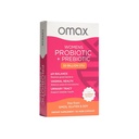Omax Health Prebiotics and Probiotics Complex for Women, pH Balance, Vag Health, Urinary Tract, Yeast & BV Prevention, Lactobacillus & Bifidobacterium 