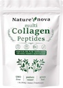 Nature's Nova Multi Collagen Peptides Peptides Powder - Τύπος I,II,III,V,X με Βιοτίνη, Υαλουρονικό οξύ, Βιταμίνη C - Μη αρωματισμένη, Εύκολα διαλυμένη, Μη ΓΤΟ