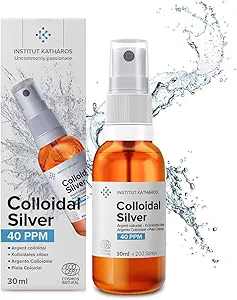 Premium Colloidal Silver Spray 40 PPM 1 fl oz ● 100% Natural ● Ebook Inc. ● Superior Concentration, Smaller Particles = Better Results ● Certified by 3 Independent Laboratories ● We are Specialists.