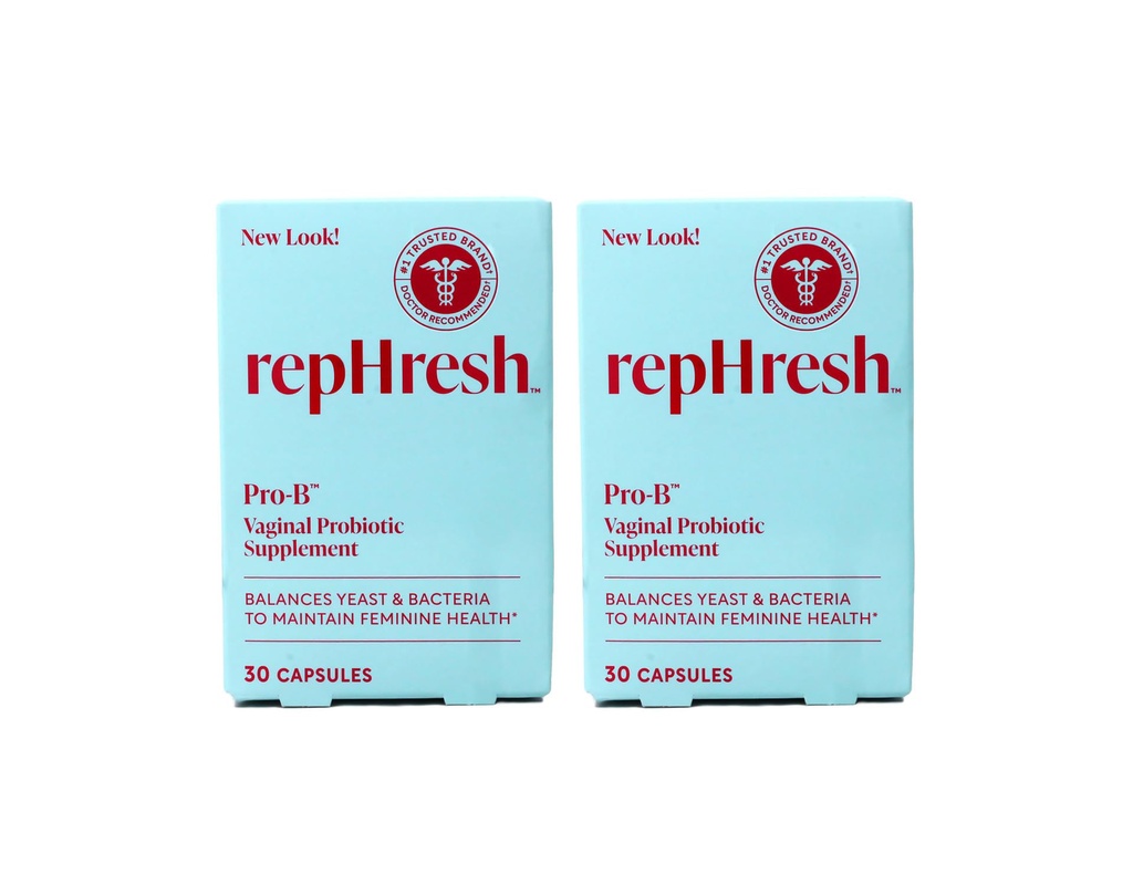 RepHresh Pro- B Κολπικό Προβιοτικό Συμπλήρωμα, 30 Καψάκια, Συσκευασία των 2