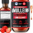 HERBIFY Mullein Drops - Lung Cleanse - Leaf Extract - Ισχυρή Mullein για την υποστήριξη του ανοσοποιητικού, Detox & αναπνευστική υποστήριξη - Made in USA - 4 Oz Flawry Flavor