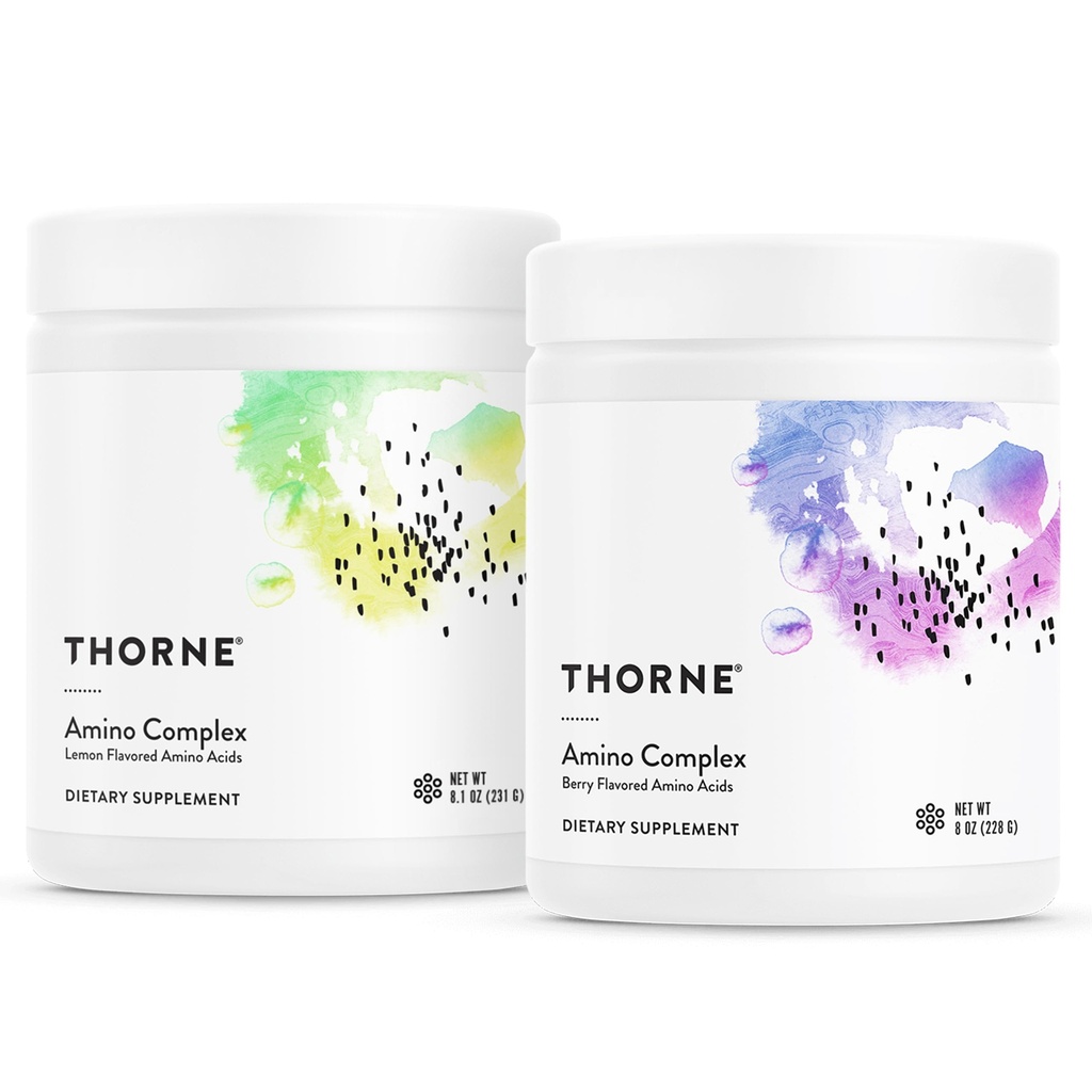 THORNE - Amino Complex Bundle - Προωθεί Lean μυϊκή μάζα και την παραγωγή ενέργειας - Λεμόνι & Berry Γεύσεις
