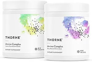 THORNE - Amino Complex Bundle - Promotes Lean Muscle Mass and Energy Production - Lemon & Berry Flavors