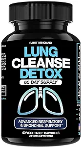 Lung Cleanse Detox, 60 Ημέρα Καθαρισμός - Υποστηρίζει την υγεία των πνευμόνων μέσα στο Μπροντσιάλ & αναπνευστικά συστήματα - Σταματήστε το κάπνισμα Βοηθήματα - Herbal Detox για τους πνεύμονες