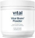 Vital Nutrients Vital Brain Powder | Phosphatidylserine, Acetyl-L-Carnitine Brain Supplement | Nootropic | Healthy Cognitive Function, Memory, Learning* | Gluten, Dairy, Soy Free | Unflavored | 150g