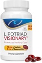 Lipotriad Visionary Eye Vitamins - 90 Κάψουλες - Lutein και Zeaxanthin συμπληρώματα με άλλα συστατικά AREDS2 για την υποστήριξη όρασης που σχετίζονται με την ηλικία