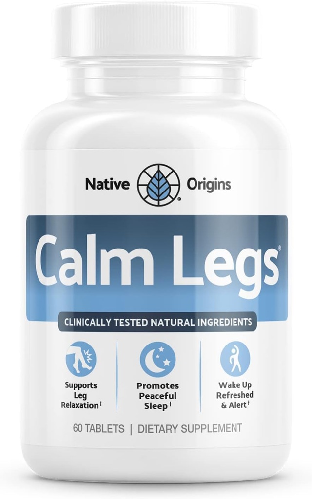 Natural for Natural Itching, Crawling, Tingling and Agitated Leg with Iron, Magnesium, and Valerian Root (60 Tablets)…