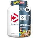 Dymatize x Fruity Pebbles ISO100 Whey Protein Powder Isolate, 25g πρωτεΐνης, 5.5g BCAAs, 120 Cal., Χωρίς γλουτένη, 1g λίπος, 1g ζάχαρη, 2g υδατανθράκων (45 Servings)