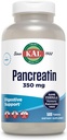 KAL Pancreatin 350mg, Digestive Ένζυμα για γυναίκες και άνδρες, Παγκρεατικά Ένζυμα για την υποστήριξη της υγείας Digestive, Χωρίς γλουτένη, Μη ΓΤΟ, Ταχεία αποσύνθεση, Εγγύηση 60 ημερών, 500 μερίδες, 500 δισκία