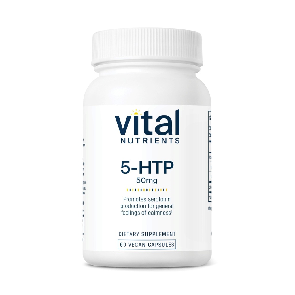 Ζωτικά θρεπτικά συστατικά 5-HTP 50mg (5-υδροξυτρυπτοφάνη) 