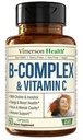 Σύμπλεγμα βιταμίνης Β με VIT C & Φολικό οξύ (Folate) - 8 Βιταμίνες υψηλής ισχύος Β: B1, B2, B3, B5, B6, B7, Βιταμίνη Β12 + Βιοτίνη, Χολίνη & Ινοσιτόλη. Βοηθά στη διάθεση, την ενέργεια, το νευρικό σύστημα και την ανοσοποιητική υποστήριξη