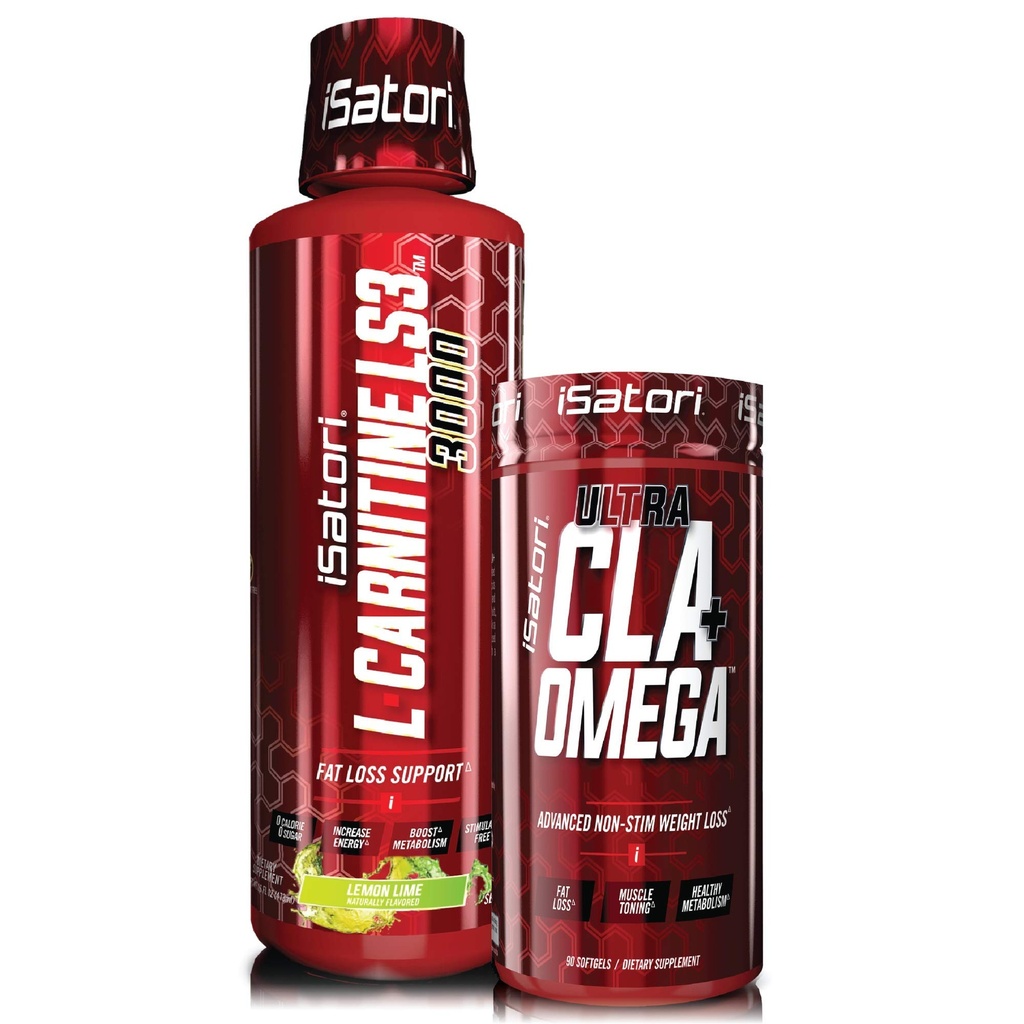 iSatori L-Καρνιτίνη LS3 Lime Λεμόνι 3000mg (32 μερίδες) & iSatori Ultra CLA (90 Softgels)