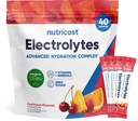 Σύμπλεγμα Nutricost Electrolytes, Fruit Punch Flavored, 40 Stickpacks - Σύμπλεγμα Advanced Hydration