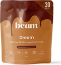 Beam Dream Sleep Powder, L-Θεανίνη, Apigenin, Reishi και Μαγνήσιο, Third Party Tested Natural Sleep Aid & Sleep Supplement for Deep Sleep, Relaxation and Recovery, Natural Sleep Support, 30 Services