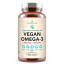 AMANDEAN Vegan Omega 3 συμπλήρωμα. Premium Fish Oil Εναλλακτική. Άλγα DHA & EPA. Carragenan Free Softgels (στα Αγγλικά). Άλγαλα απαραίτητα λιπαρά οξέα. Καρδιά, εγκέφαλος, μάτι, δέρμα, ανοσοποιητική υποστήριξη. (60ct)