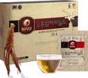 SAMSIDAE Κορεάτικα Panax Red Ginseng Instant Tea, Κουτί των 50 φακελιών, Βελτιώνει την κυκλοφορία του αίματος, τις πνευματικές επιδόσεις και τη μνήμη, διεγείρει την ενέργεια