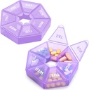 Εβδομαδιαία Hill Organizer Μεγάλη 7 ημέρα Hill Box Organizer Καθημερινή περίπτωση ιατρικής για τη βιταμίνη ψάρια χάπια Συμπληρώματα Αρθρίτιδα Φιλική