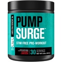 Jacked Factory Pumpsurge Caffeine Free Pre προπόνηση για άνδρες και γυναίκες - Nootropic Booster & Stim Δωρεάν προπόνηση - Έντονες αντλίες, Enhanced Focus - 30 εξυπηρετούν, Cherry Limeade