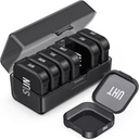 PULIV Daily Pill Organizer με 7 μεγάλα ξεχωριστά διαμερίσματα, Φορητό κουτί χάπι 7 ημέρα για το τσεπάκι, Αρθρίτιδα-Φιλοθεραπευτής με διπλή προστασία για μεγάλες βιταμίνες, ιχθυέλαια (μαύρο)