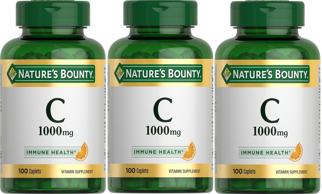 Βιταμίνη C, 1000mg, 100 Caplets (πακέτο των 3)