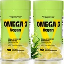 Vegan Omega-3 DHA Συμπληρώματα - Premium ιχθυέλαιο Εναλλακτική από Algae Oil 