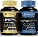 WELNESS LABSRX Resveratrol Κάψουλες 10000 - Lions Mane Συμπληρώματα Κάψουλες
