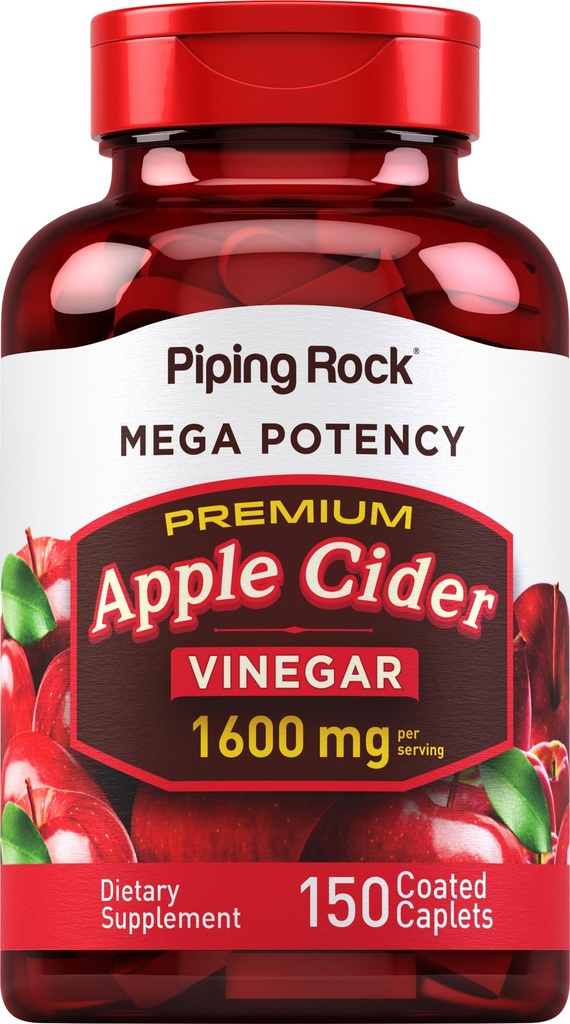 Κάψουλες καψάκιο μηλίτη μήλου Piping Rock 1600mg 