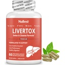 LiverTox - Advanced Liver Detox & Cleanse Formula - βοτανική υποστήριξη ήπατος με γαϊδουράγκαθο γάλακτος, κουρκουμά, Artichoke, δαντελίων, τεύτλων και ψευδαργύρου βοηθά τη λειτουργία του ήπατος & την πέψη 60 Vegan κάψουλες
