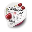 Ζελατιίνη Plus Cherry: 20 γραμμάρια πρωτεΐνης. Ιδανικό για διαυγείς δίαιτες υγρών, δυσκολίες κατάποσης, αιμοκάθαρση και ογκολογία. Ωραίο προ-εργασίας σνακ. (12 συσκευασία)
