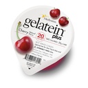 Gelatein Plus Cherry: 20 grams of protein. Ideal for clear liquid diets, swallowing difficulties, dialysis and oncology. Great pre or post-workout snack. (12 pack)