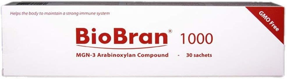 BioBran MGN-3 - Extremely Effective Immune System Booster, from Breaking Down Rice Bran with Enzymes from The Shitake Mushroom (1000 mg, 30 Sachets) Made in Japan, Free DHL Express Shipping Worldwide
