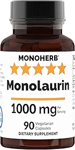Monolaurin 1000 mg ανά Καψάκιο - 90 κάψουλες Veg 