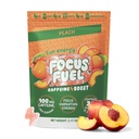 FocusFuel Energy Chews – Ροδάκινο Γεύση (15 μερίδες) – 100mg καφεΐνη + Alpha GPC+ L-Θεανίνη + B12, Μαγνήσιο – Ομαλή Εστίαση & Ενέργεια – Χωρίς Κρασί ή Jitters