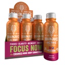 BrainJuice Brain Support Shot, Gluten Free Supplement Shots for Energy & Focus, Healthy Drinks with Alpha GPC, Vitamin B, 2.5 fl oz, 12 Pack (Active Pomegranate Acai)