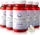 Relumins L Glutathionone Supplement Complex - Μειωμένη γλουταθειόνη 1000mg με Alpha Lipoic Acid & Rose HIPS κάψουλες για Nourished & Smoothier Δέρμα, 60 Caps x 5 Φιάλες