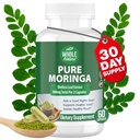 Moringa κάψουλες, 800mg οργανικά Moringa Oleifera φύλλα σκόνης Superfood Πράσινα Pure Moringa χάπια είναι ένα Vegan, μη ΓΤΟ αύξηση της ενέργειας και να κρατήσει υγιή συμπλήρωμα