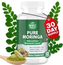 Moringa κάψουλες, 800mg οργανικά Moringa Oleifera φύλλα σκόνης Superfood Πράσινα Pure Moringa χάπια είναι ένα Vegan, μη ΓΤΟ αύξηση της ενέργειας και να κρατήσει υγιή συμπλήρωμα