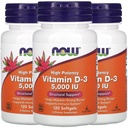 NOW Βιταμίνη D-3 5.000 IU,120 Softgels