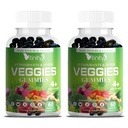 Συμπλήρωμα VITINITY Veggies-Made with Real Super Veggies Delicious Gummies(120 Chews), 30 Veggies, Herbs, Fruit and Fry Supplement,Non-GMO,Pectin-based,Gluten-Free,No More Pills (60 Day)