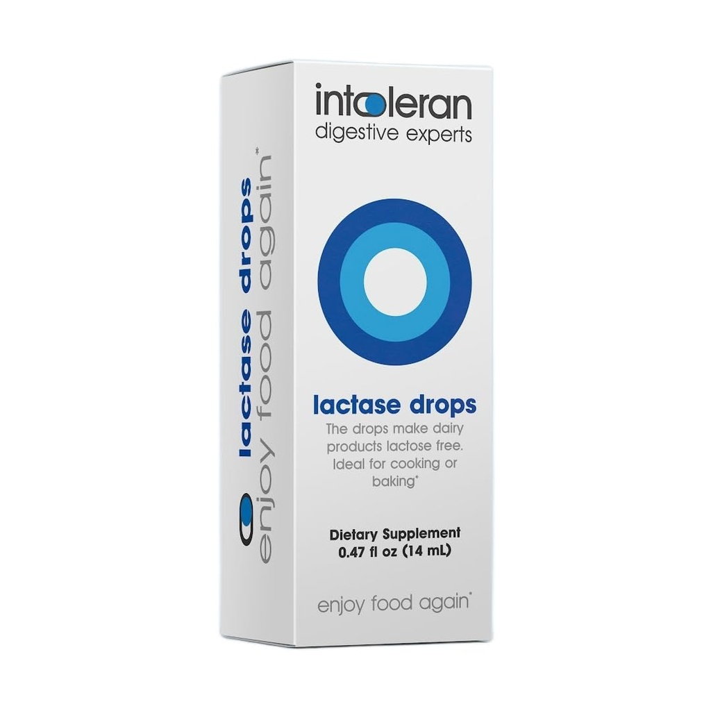 Intoleran Lactase Digestive Enzyme Drops - 0.47 FL Oz (14ml) 