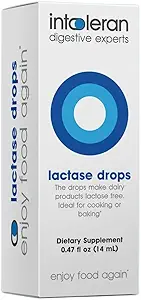 Intoleran Lactase Digestive Enzyme Drops - 0.47 FL Oz (14ml) 